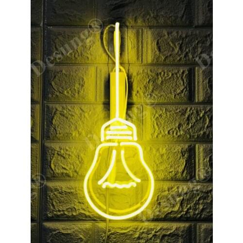 14“ Edison Tungsten Filament Bulb Lamp Acrylic Custom Neon Light Lamp Sign Beer Bar Decorate Home Wall Room Windows Tube Artwork