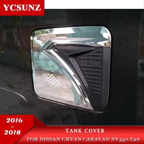 ABS Fuel Gas Tank Cap Sticker Cover For Nissan Urvan Caravan NV350 E26 2016 2017 2018 Accessories Car-styling Plate Parts