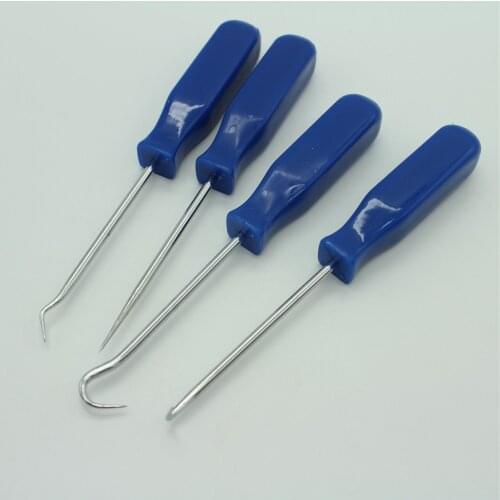 Acheheng tool 4Pcs 135mm Car Auto Vehicle Oil Seal Screwdrivers Set O-Ring Seal Gasket Puller Remover Pick Hooks Tools