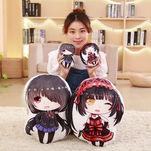 16/42CM Anime Cos Props DATE A LIVE Tokisaki Kurumi Nightmare Figure Doll Pendant Pillow Model Plush Collection Toys Gift