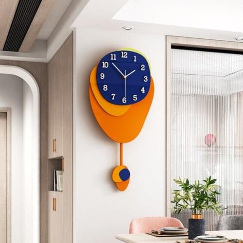 Large Nordic clock wall clock living room modern minimalist home clock decoration restaurant creative fashion wall hanging table
