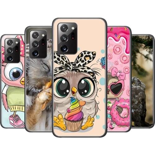 Lovely Animal Owl For Samsung Galaxy A01 A11 A12 A21 A21S A31 A41 A42 A51 A71 A32 A52 A72 A02S UW Phone Case