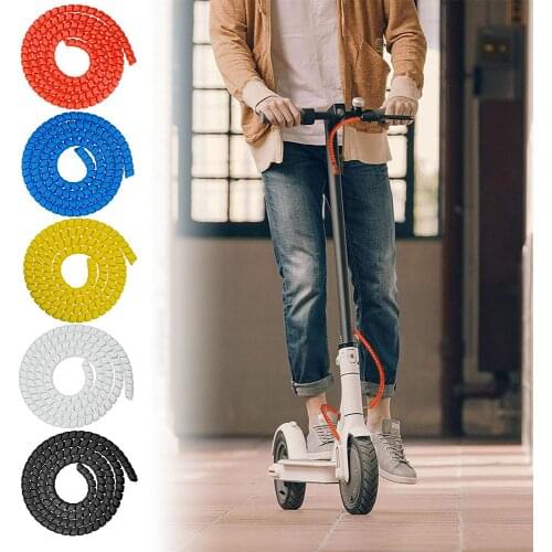 Electric Scooter Brake Line Tube Winding Cable Protector E Scooter Line Color Change Tube Protector Scooter Accessories