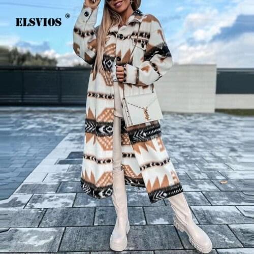 Женские прямые пальто ELSVIOS China At AliExpress
