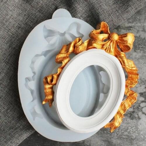 Photo frame retro silicone mold decoration tool fondant cake, plaster resin mold filling material mold Sugarcraft kitchen utensi