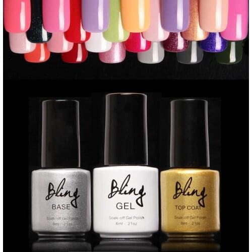 Focallure bling Gel nail Polish Gel 80 colors Long-lasting 30days Soak-off Gel Nail LED UV 6ml Hot Nail Gel BL001