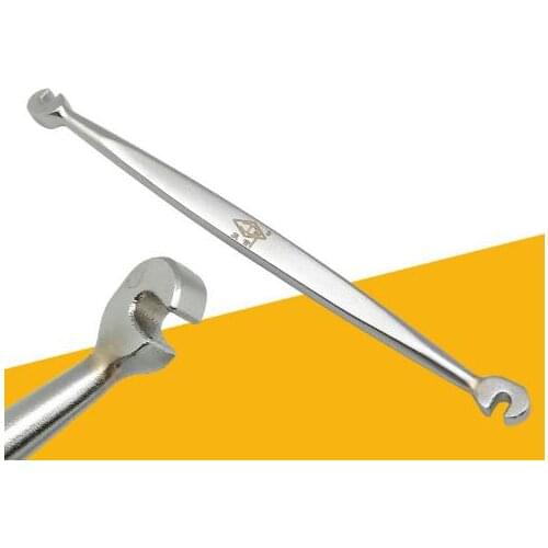 Piano tuning and repair tools, refurbishment and adjustment of the action, wire adjustment wrench