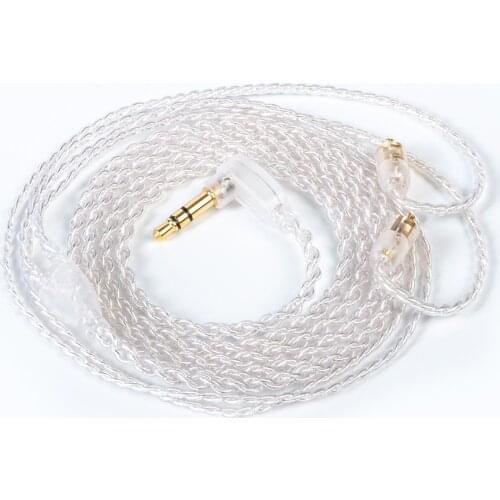 KBEAR Refreshing 4 core 4N High Purity Silver-plated Upgraded Cable MMCX/2Pin/QDC For ST10S ZSX C12 KXXS ZSN Pro ZSX BLON BL-03