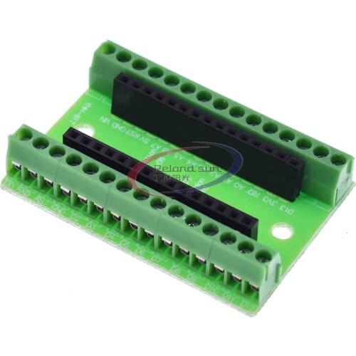 NANO V3.0 3.0 Controller Terminal Adapter Expansion Board ATMEGA328P NANO IO Shield Simple Extension Plate For Arduino AVR