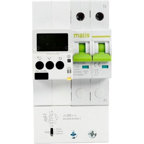 Matismart MT61SR Single phase 16a C curve automation recloser with over under voltage protection