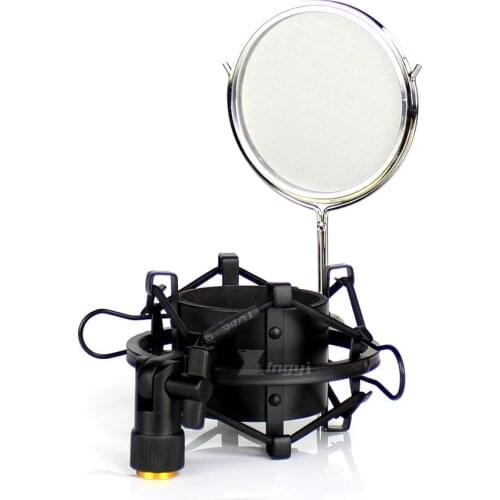 55mm-60mm Metal Spider Microphone Stand Wind Screen Shockmount Popfilter Shock Mount Mic Holder For Superlux CMH8B CMH8AH CMH8CH