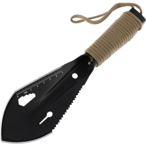 Serrated Edge Digger Metal Detector Garden Digging Tool Garden Shovel with Sheath Stainless Steel