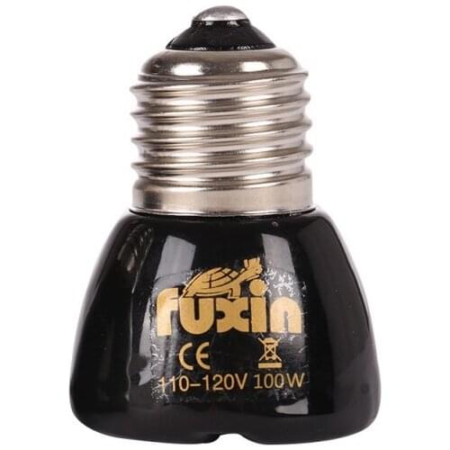 Pet Mini Black Infrared Heat Emitter Appliances Lamp Pet Brooder for Coop Grow Incubator Reptile Light Brooder 25/50/75/100W