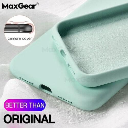 Soft Thin Case For iPhone 12 mini 7 8 6S Plus SE 2 Luxury Liquid Silicone Cover Candy Color Coque For iPhone X Xs 11 Pro Max XR