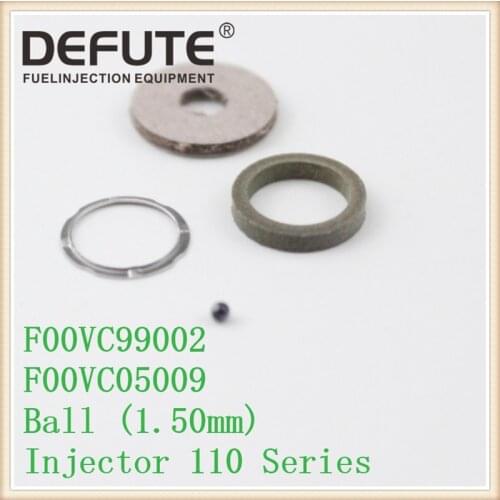 Common Rail Injector Repair Kits F00VC99002 Gasket 1.50mm Ceramics Ball F00VC05009