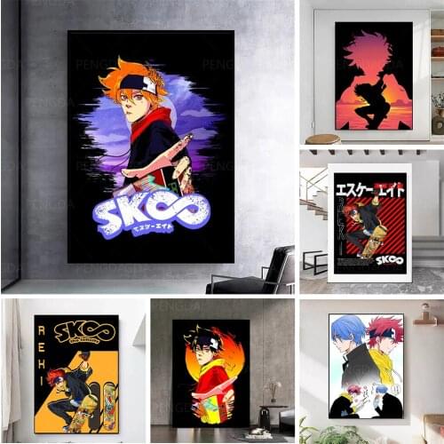 Wall Artwork Japanese Anime Modular Paintings Sk8 the Infinity Pictures Hd Prints Home Poster Canvas for Living Room Decoration