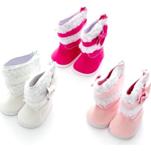 2020 New Warm Boots Shoes Wear for 43cm baby Doll, Children best Birthday Gift(only sell shoes)