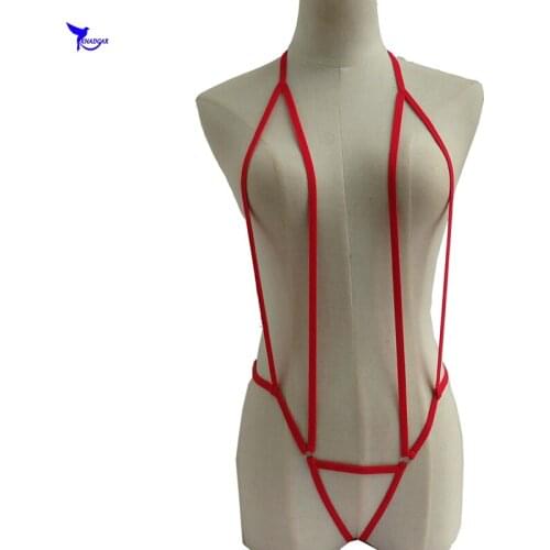 Beachwear Sunbath Extreme G-String Slingshot Micro Bikinis 2019 Hot Women Swimsuit Sexy Mini Coverage Thong Bandage Bathing Suit