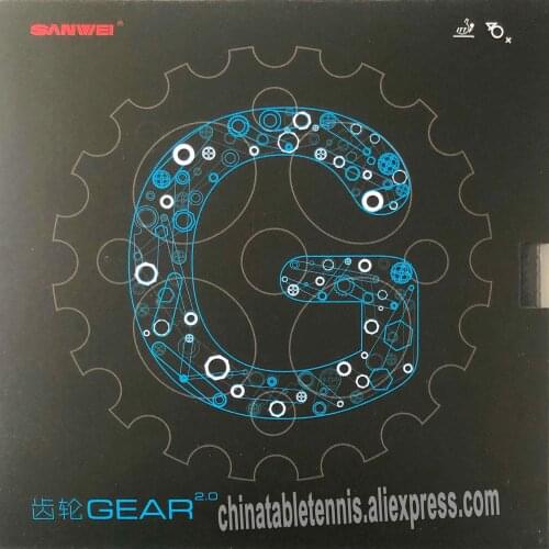 Sanwei GEARS Loop Quick-Attack Pimples in Table Tennis Ping Pong Rubber With Sponge