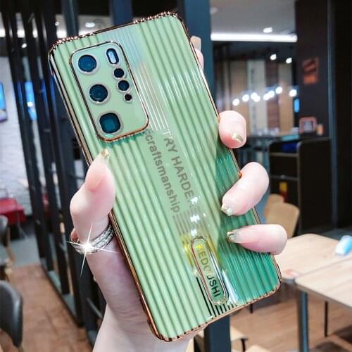 Luxury Cute Plating Trunk Silicone Phone Case For Huawei P40 P30 P20 Mate 30 20 Pro Honor 30 Ultra-thin Camera Protection Cover