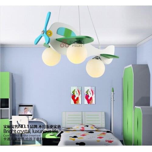 Modern Cartoon Luminaire Lamparas Aircraft Pendant Child Bedroom Lamp