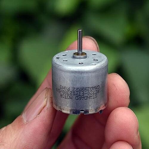 Standard RC320-12380 Micro 320 DC Motor Precious Metal Brush DC 6V-9V 7460RPM 10.5mm Shaft Length Silent Low Noise Solar Motor