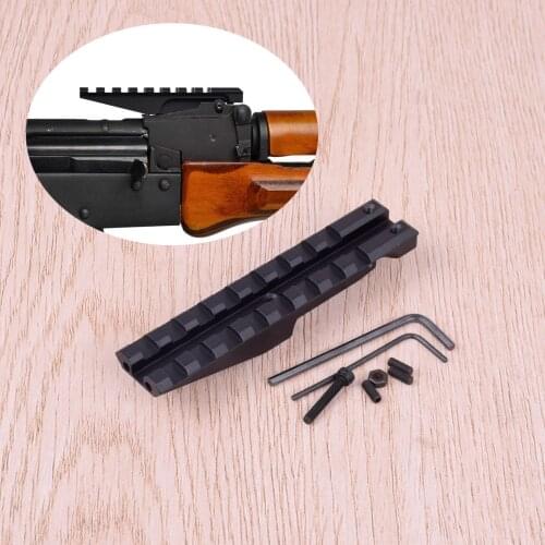 AK47 AK74 Rear Sight Rail For Low Profile Red Dot Optics AK 47 74 1913 Picatinny Weaver Hunting Scope Mount