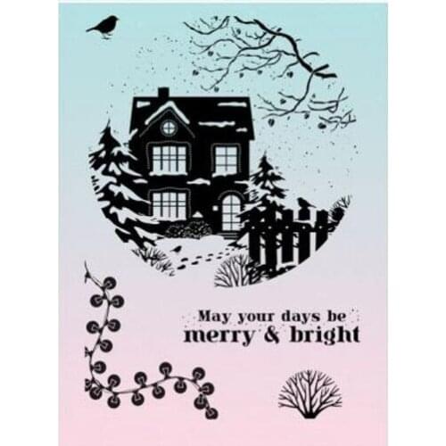 Merry Transparent Clear Silicone Stamp/Seal for DIY scrapbooking/photo album Decorative clear stamp M1438