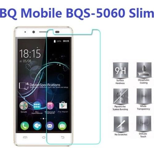 For BQS-5060 Tempered Glass BQ Mobile BQS-5060 Slim Screen Protector 2.5D 9H Safety Protective Film on BQS 5060 BQS5060 Glass