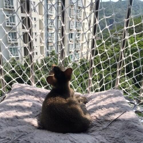 1.2M Wide 5/10cm Grid Nylon Safety Netting Stair Balcony Safety Protection Fence Kids Safe Deck Anti Falling Net Various Size