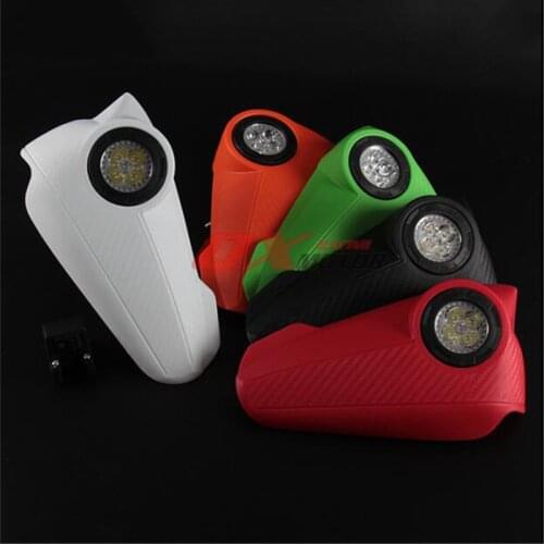 1 Pair Motorcycle Handguards Protector LED Light Motorbike Hand Guards Protectors ATV Dirt Bike Handguards Protector for ACERBIS