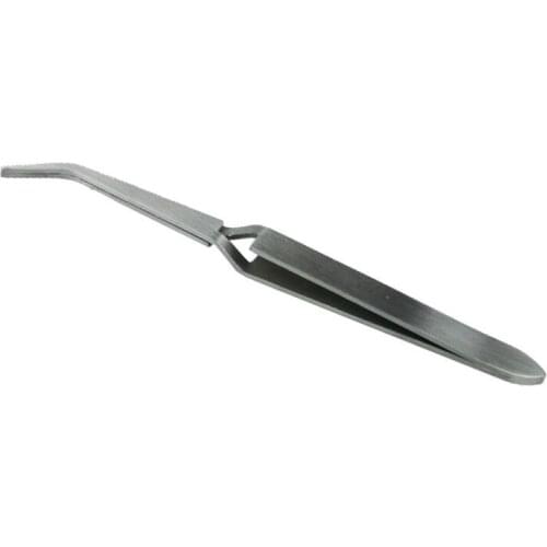 1PC Stainless Steel Tweezer Nail Art Acrylic Picking Tool Rhinestones Gem Decor Black Eyelash Extension Tweezers Makeup Tool