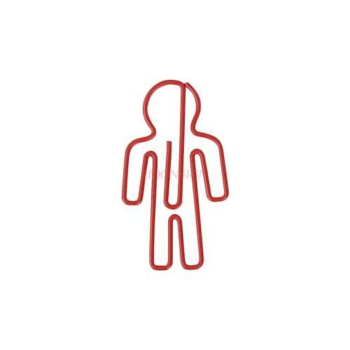 20pcs Red man paperclip artificial shape paper clip cartoon paper clip paper clip shaped paper clip pin