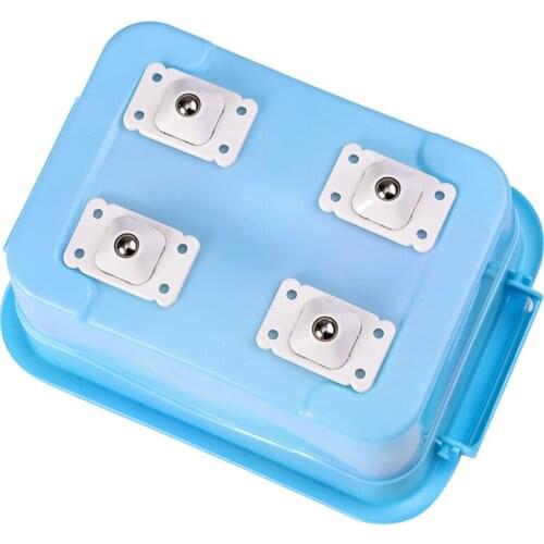 4Pcs Adhesive Casters Pulley Rollers for Cabinet Drawer Storage Box Trash Can Small Furniture Hardware Wheel Box Skateboard