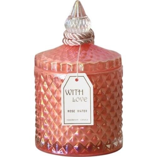 Fragrance Aromatherapy Wax Essential Oil Smoke-Free Candle Glass Bedroom Soothing Sleep Aid Air Purification Gift aromatherapy