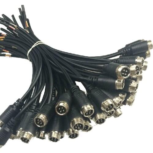 Aviation connect male head Tail extension cord Car video recorder audio and video transfer cable wire 20pcs