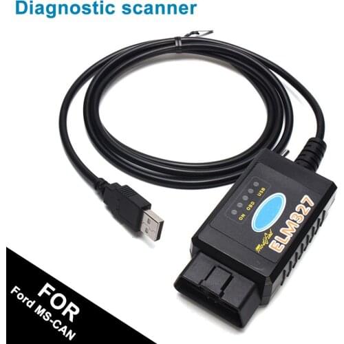 ELM327 Car Diagnostic tool USB OBD2 Diagnostic Scanner Tool Scanner Troubleshooting for Ford MS-CAN HS-CAN Mazda