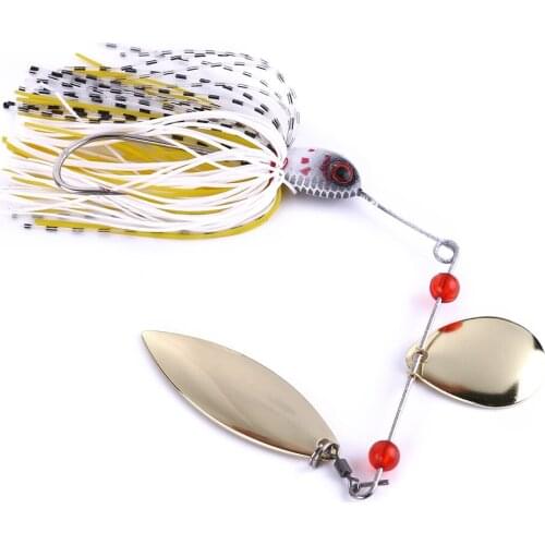 HENGJIA 1PC Buzzbait Spoon Beard Lead Head 20.5g Fishing Lures Wobbler Jig Carp Fishing Pesca Fishing Tackle