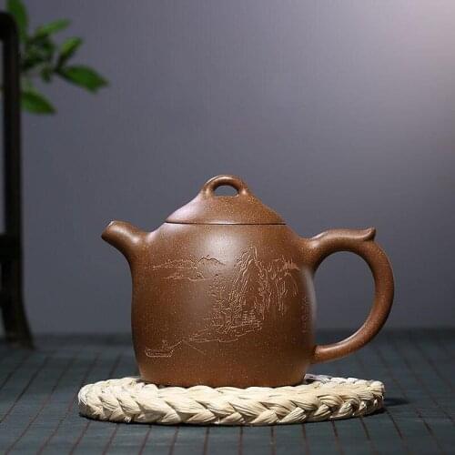 Quality Large capacity 420ml Yixing tea pot purple clay teapot Handmade kettle Raw ore Teaware Chinese Tea ceremony ZM226