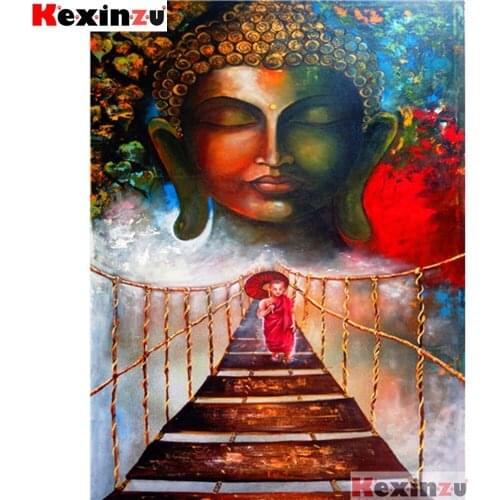 Full Square Round Diamond 5D DIY Diamond Painting "Living Buddha" Diamond Embroidery Cross Stitch Rhinestone Mosaic Painting Xy5