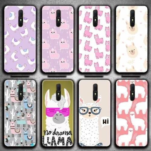 Llama Alpaca pattern Phone Case For Oppo A5 A9 2020 Reno2 z Renoace 3pro A73S A71 F11