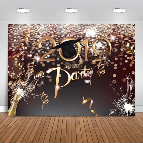 MOCSIKA 2019 Birthday Party Backdrop for Photography Glitter Graduation Background for Photo Studio Newborn Kids Backdrops 590