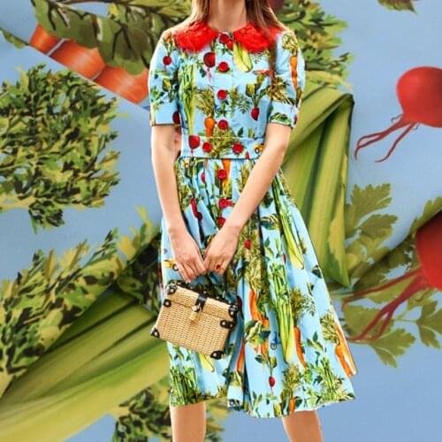 NEW Seasonal vegetables digital painting imitation cotton fabric for summer dress tecido tissus au metre tela tissu shabby chic