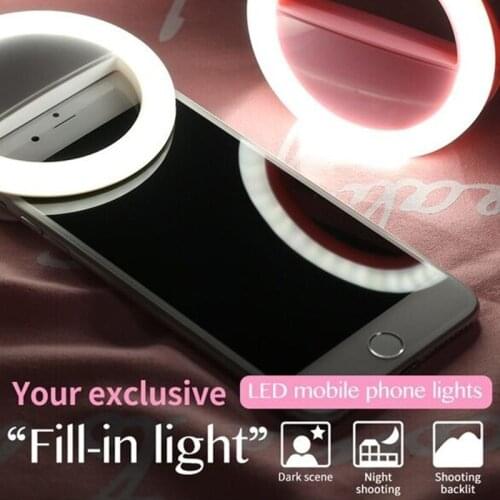Selfie Light Phone Flash Photo Lamp RK12 36 LED Luminous Selfie Lamp For iPhone Samsung Xiaomi Mobile Phone Lense Ring Lamp Clip