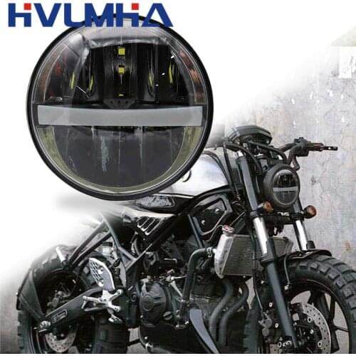 5.75 inch Led headlight halo Ring white DRL Angel eye For Dyna Sportster Softail 5 3/4"Headlamp