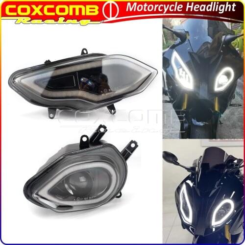 Motorcycle LED E4 E-mark Hi/Lo Beam Front Headlamp Daytime Running Lights Headlight Assembly For BMW S1000RR 2015-2017 2018