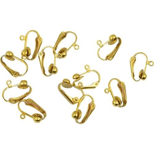 10pcs/lot U-Shape Copper Ear Clip No Pierced Blank Earrings Clips Accessories DIY Handmade Earrings Material Jewelry Fittings