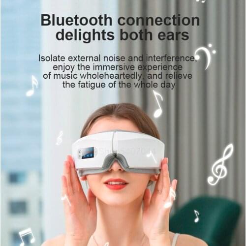 4D Smart Airbag Vibration Eye Masks Massager Eye Heat Care Instrument Heating Bluetooth Music Relieves Fatigue And Dark Circles