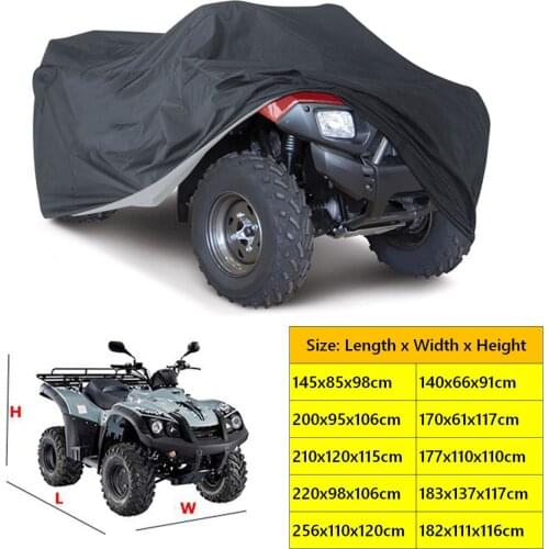 10size Universal ATV Cover All Terrain Vehicle WaterProof Anti-UV Dustproof Windshield Quad Bike Beach Motorcycle Protect Cover