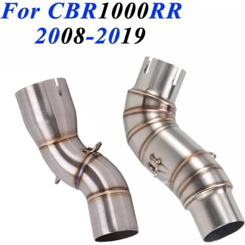 Motorcycle Exhaust Escape Modifed For Honda CBR1000RR 2017 2018 2019 CBR1000 RR 19 18 Motorbike Middle Link Pipe Tube Contaction